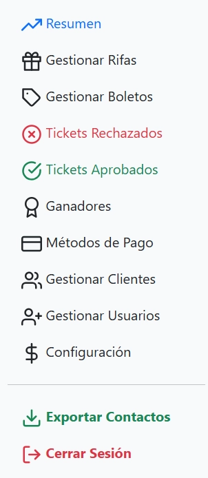 Dashboard con estadísticas en tiempo real